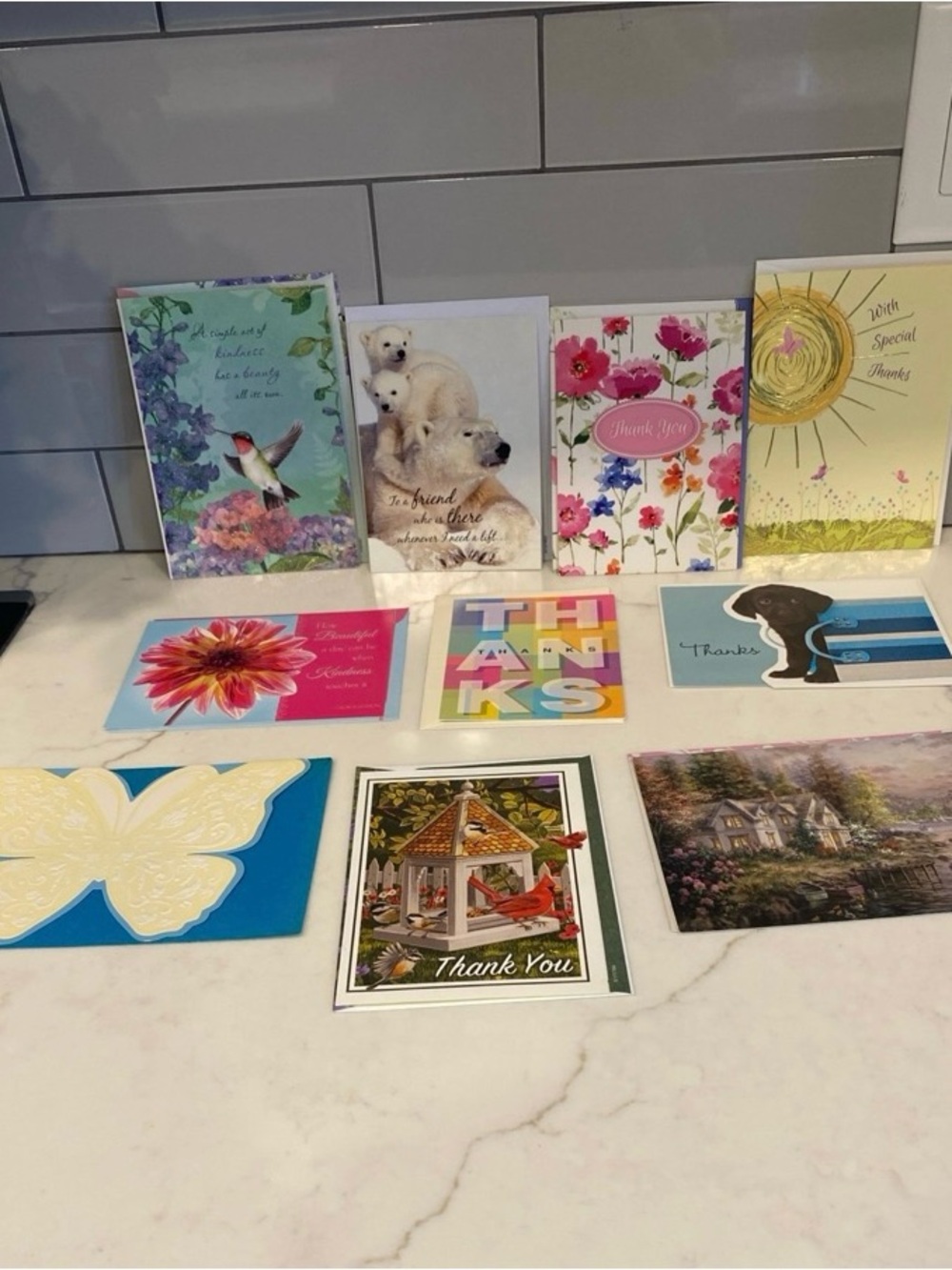Set of 10 Thank You Cards